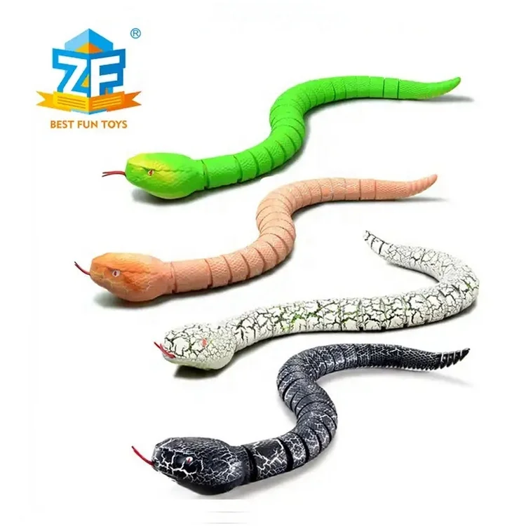 Novelty Remote Control Snake Toy Infrared Animal Egg-shaped Controller Rattlesnake Interactive RC Play Toy Kids Halloween Gift