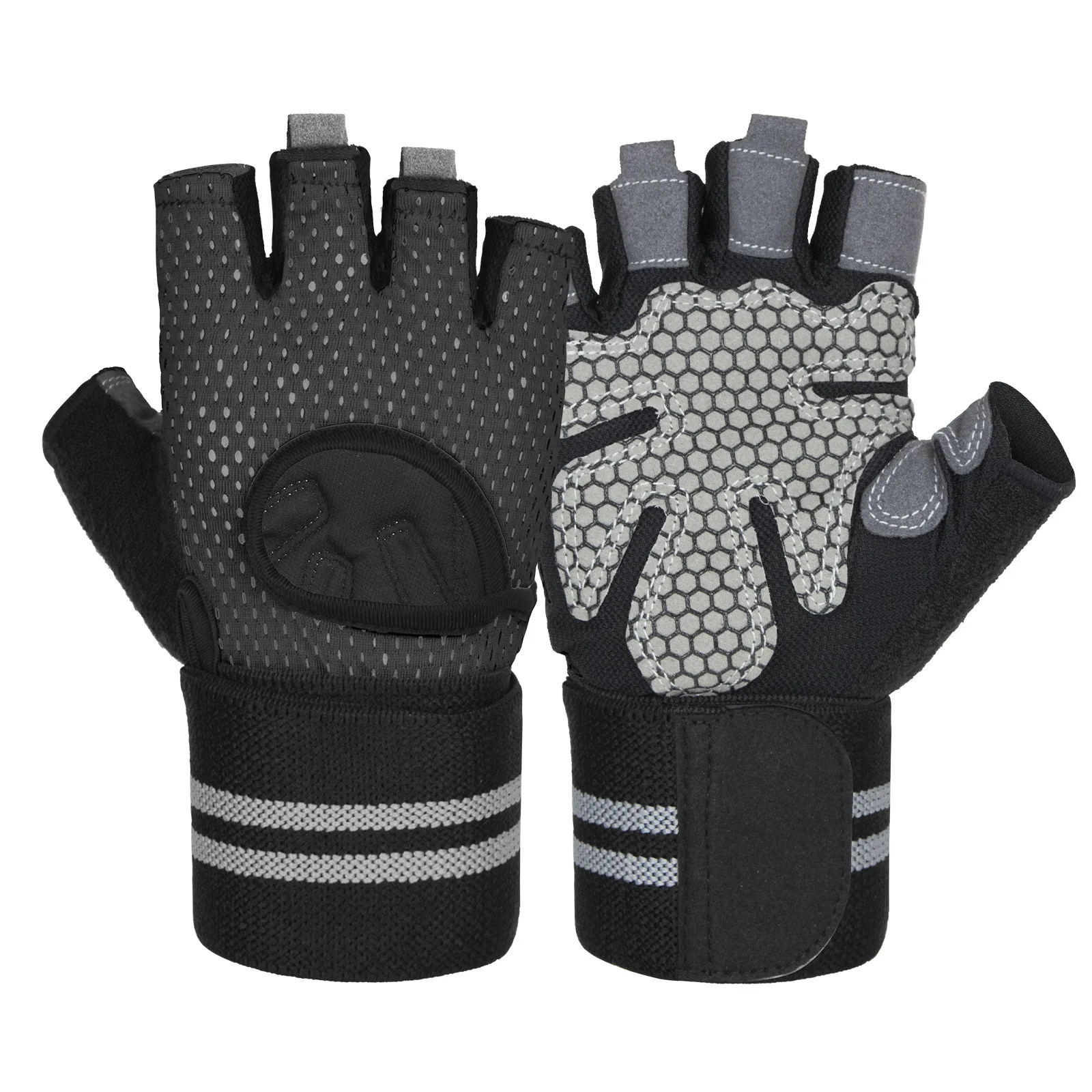Customized Logo Gym Weightlifting Wholesale Fitness Neoprene Weight Lifting Workout Gloves Customized Logo Gym Gloves