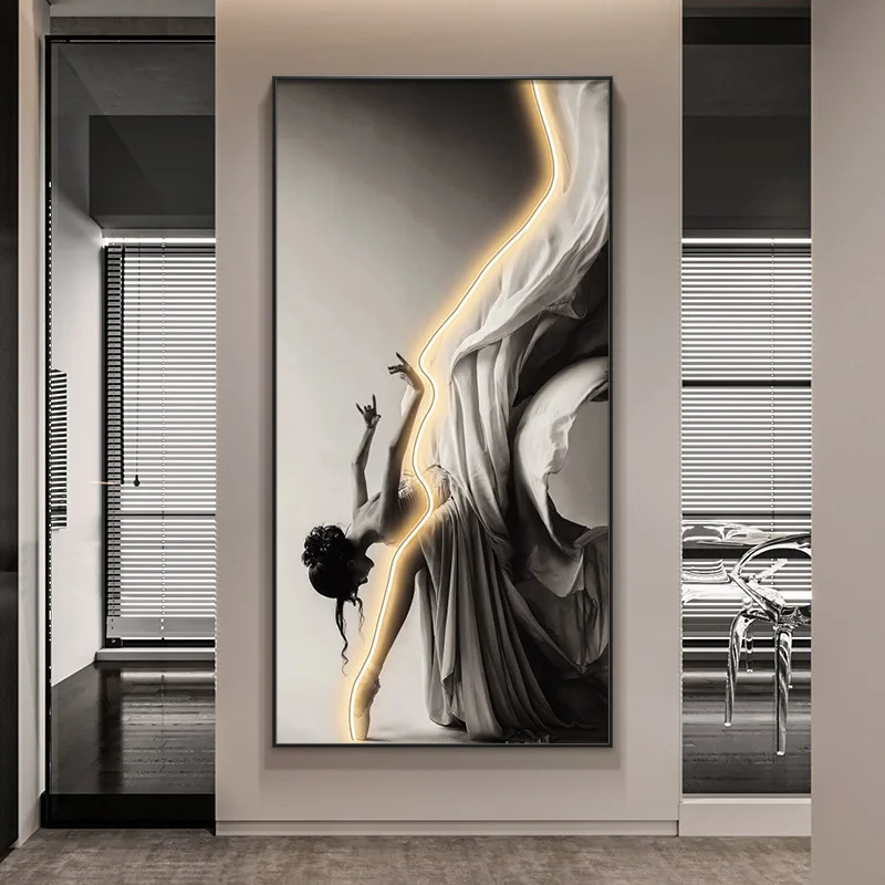 Modern Ballet Dancer Figure Wall Art Pictures For Dance Room Living Room Home Decoration Cuadros Wall Painting