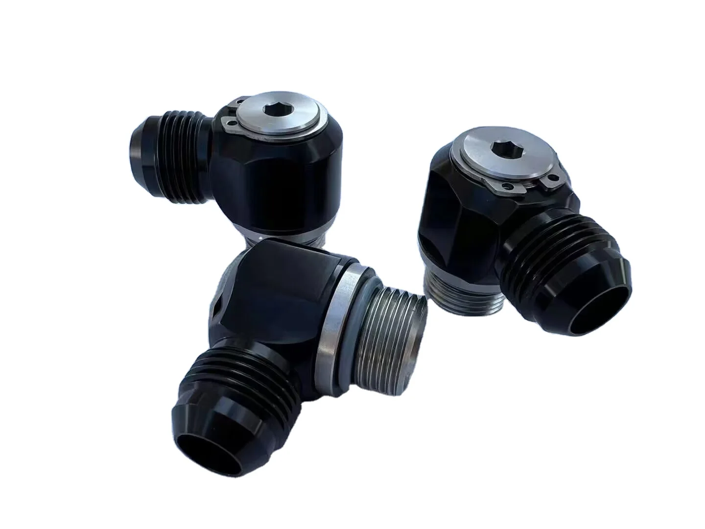 AN-8 (3/4 UNF) Full Flow Swivel Banjo Fittings to AN-06 male