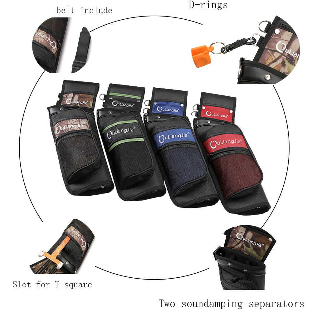 Ouliangjia Factory Archery Field Quiver for Arrows Archery Hip Quiver with Belt for Outdoor sports Hunting Shooting Training RH