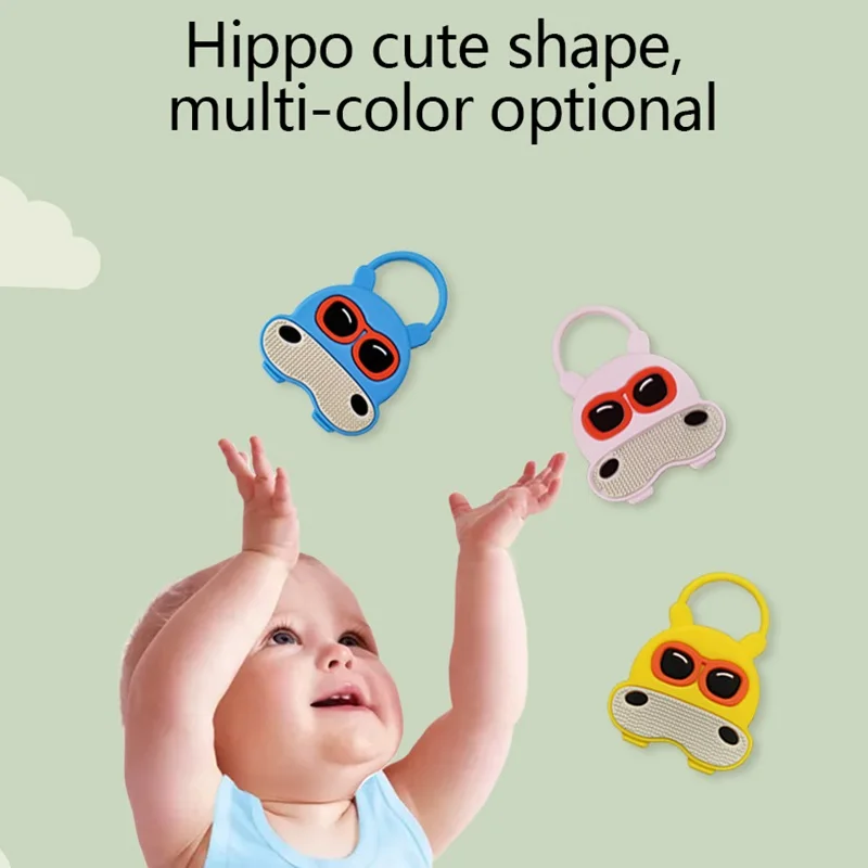 Baby Hippo Teether Fidget Toys Silicone Molar Rod Pacify Children Restless Teething Health Stuff New Kids Teeth Oral Care Baby