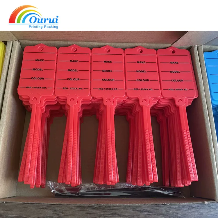 Custom Logo Anti-theft Plastic Small Padlock Logistics Seals instructional Labeling self-locking tags