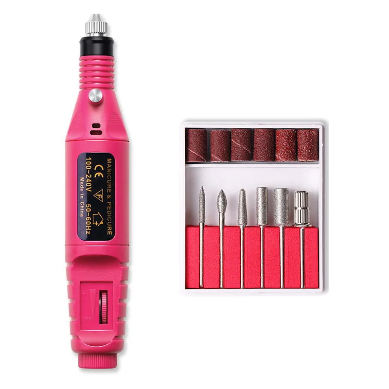 professional electric Brushless Manicure Kit lightweight easy carry elec carbide sander nial drell dril Pusher 35000 rpm