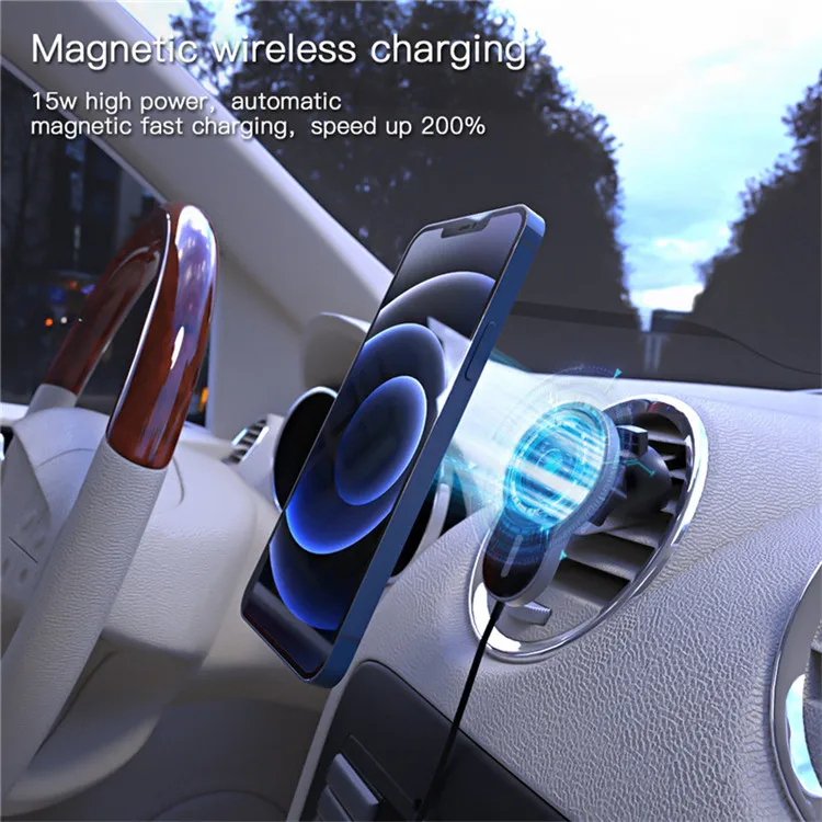 Fast chargers smart cell 15W qi car phone magnetic wireless charger