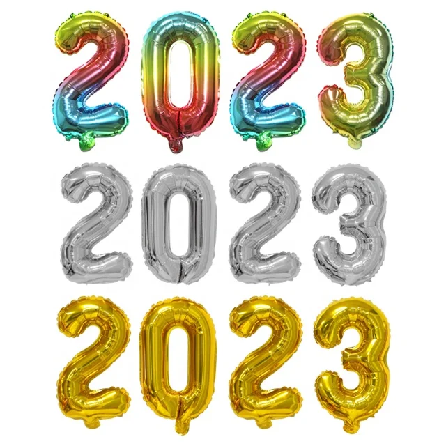 New 2023 number air balloons products manufacturers china birthday new year decorations balloon