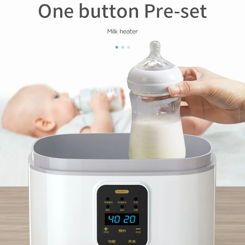 OIDIRE Multi-function Intelligent Touch Screen Thermostatic Baby Bottle Warmer Made in China