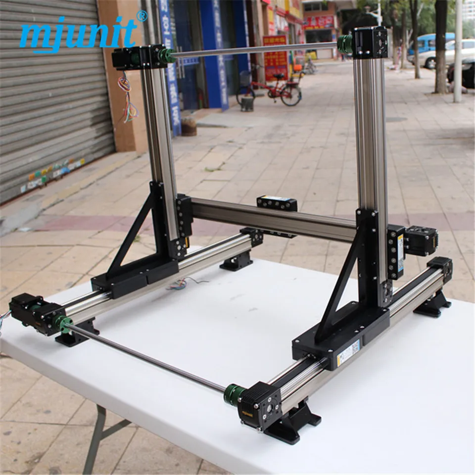 Mjunit High Strength Motorized Linear rail 3 axis linear stage long life time use Stepping Motor Drive/Servo Drive guideways