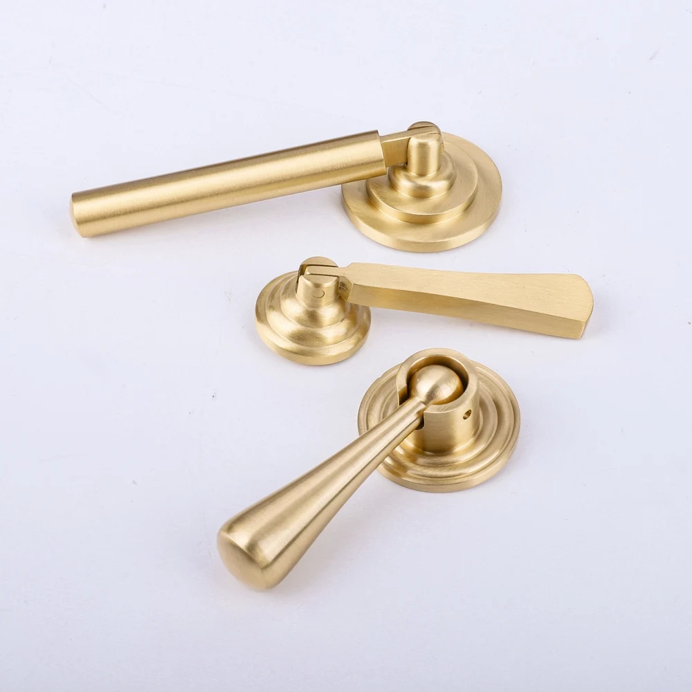 New Brushed Brass Kitchen Bedroom Furniture Cabinet Dresser Drawer Handle Pendant Metal Knobs