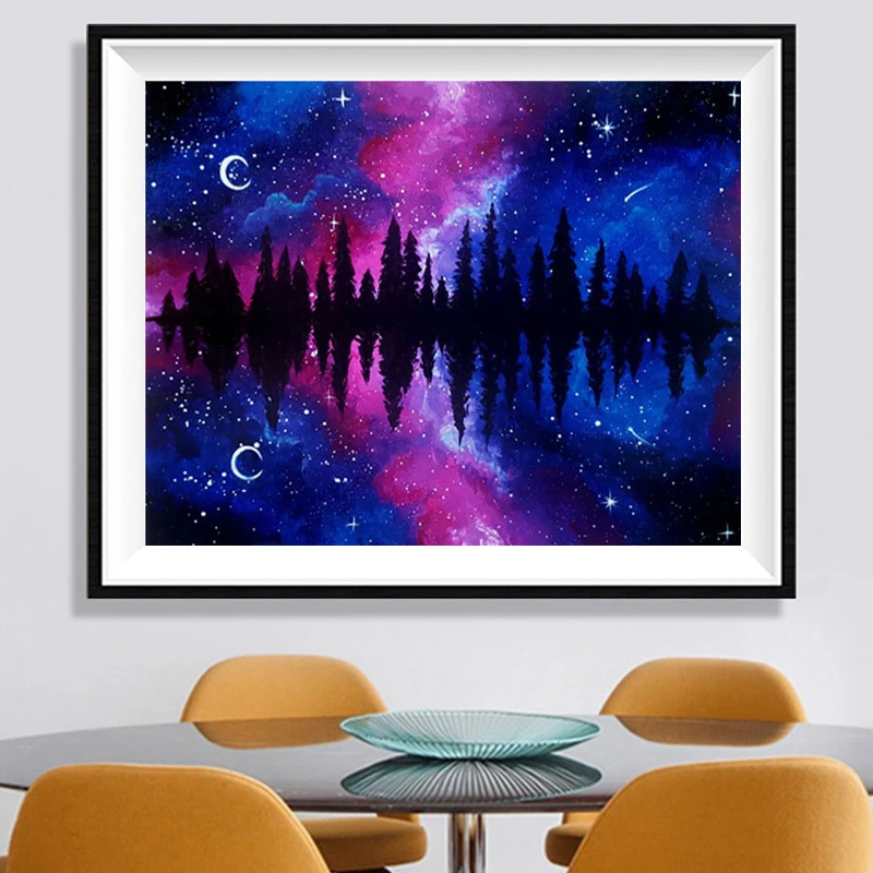 Wholesale DIY Landscape Universe Diamond Mosaic For Home Decor Full Drill 5D Diamond Painting Kits