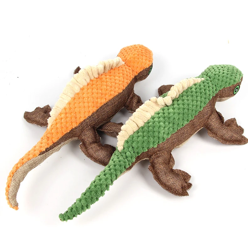 Customized Squeaky Cute Lizard Shaped Toy  Plush Dog Toys Stuffed  Dog Toy