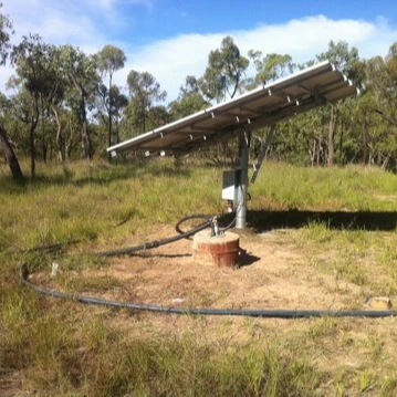 single support open ground PV system installation solar panel pole mount