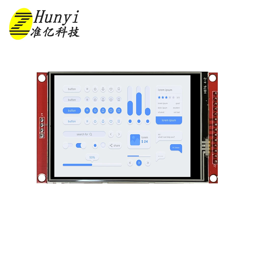 3.2 inch lcd 240*320 resolution 16bit SPI parallel interface ST7789 or ILI9341V driver IC sunlight readable tft lcd display
