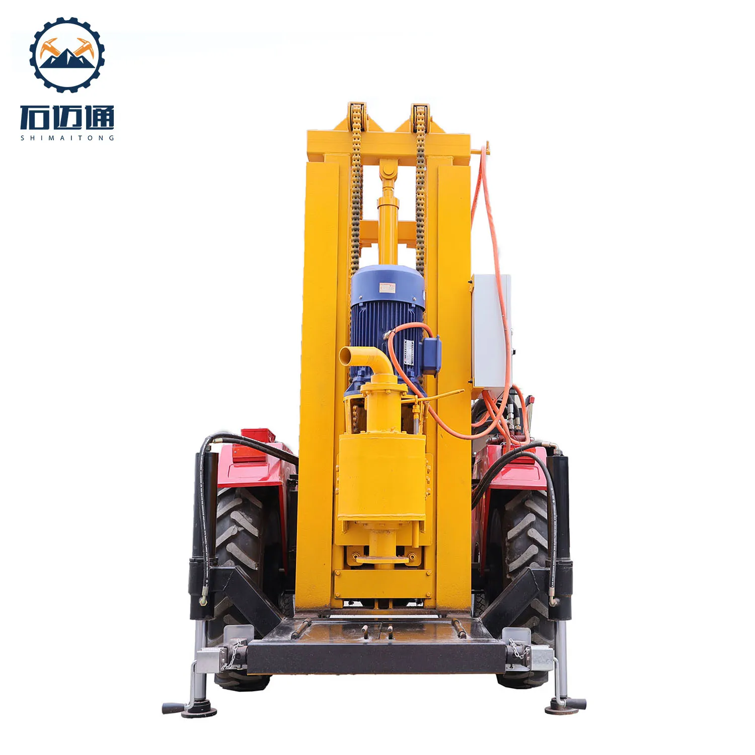 200m Small Tractor Mounted Water Well Rotary Drill Rig Machine for Sale