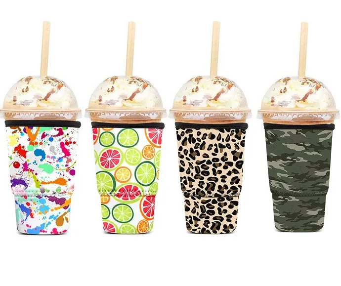 Coffee Sleeves Milk Tea Beverage Bottle Cover Anti Falling And Anti Freezing Neoprene Diving Material Thermal Insulation