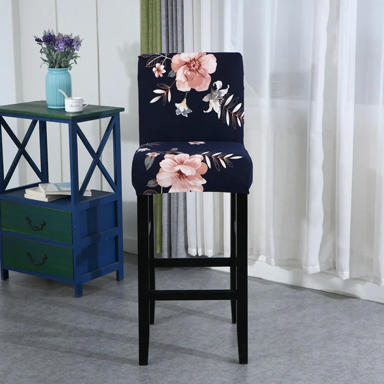 Geometric Dining Chair Cover Spandex Stretch Chair Cover Wedding Hotel Banquet Restaurant