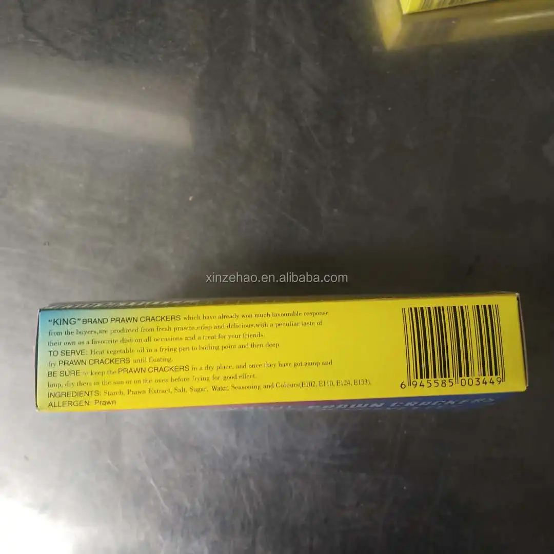 
175g fried Colorful Uncooked Dried Prawn Crackers 