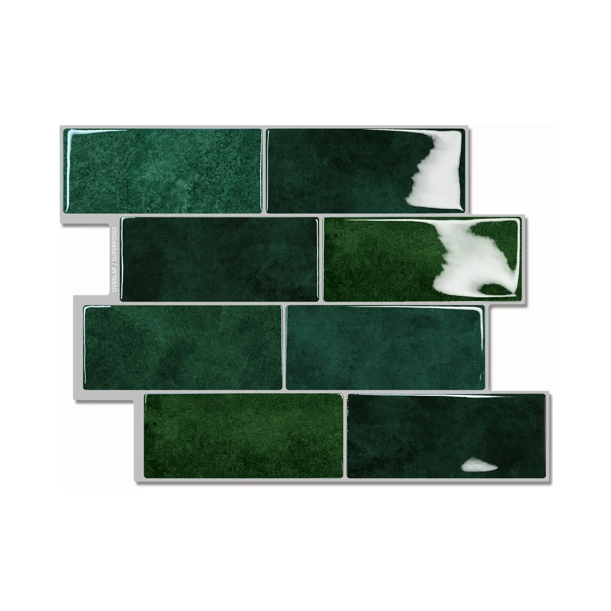Crystal Dipping Plastic Tile 3D Polyurethane Wallpaper Self-adhesive Sticker Wall Decoration Renovation Stickers