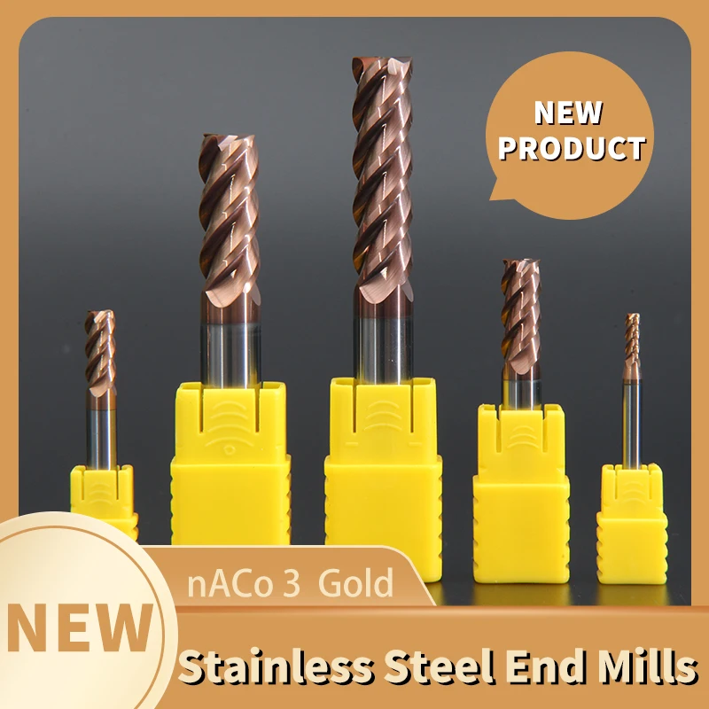 Strawberry Fresa Solid Carbide End Mills Cnc 4Mm 6Mm 4 Flute Spiral up 1/4 Carbide Cutter End Mill 2F 3/8 Compression Router Bit