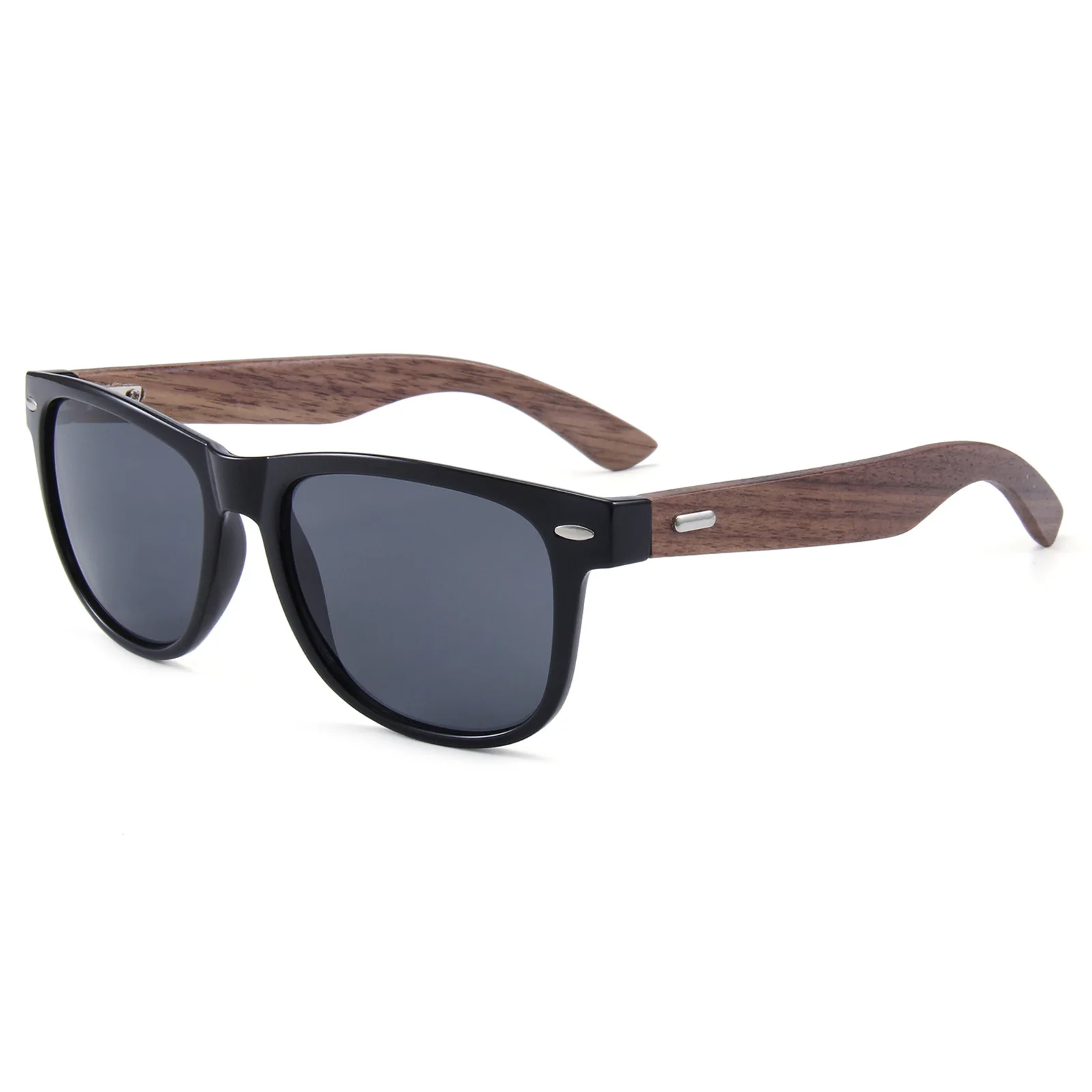 2024 new rice nail zebra wood sunglasses men retro wood grain handmade wooden foot sunglasses women