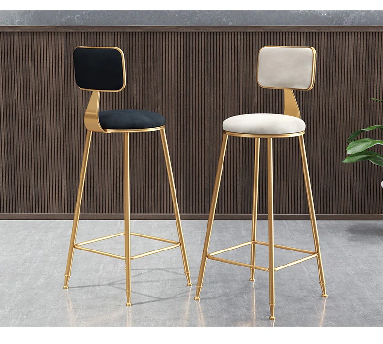 
Seat Low Back Bar Chair Stool with Footrest Style ABS Modern Bar Classic Furniture Hotel bar stool 