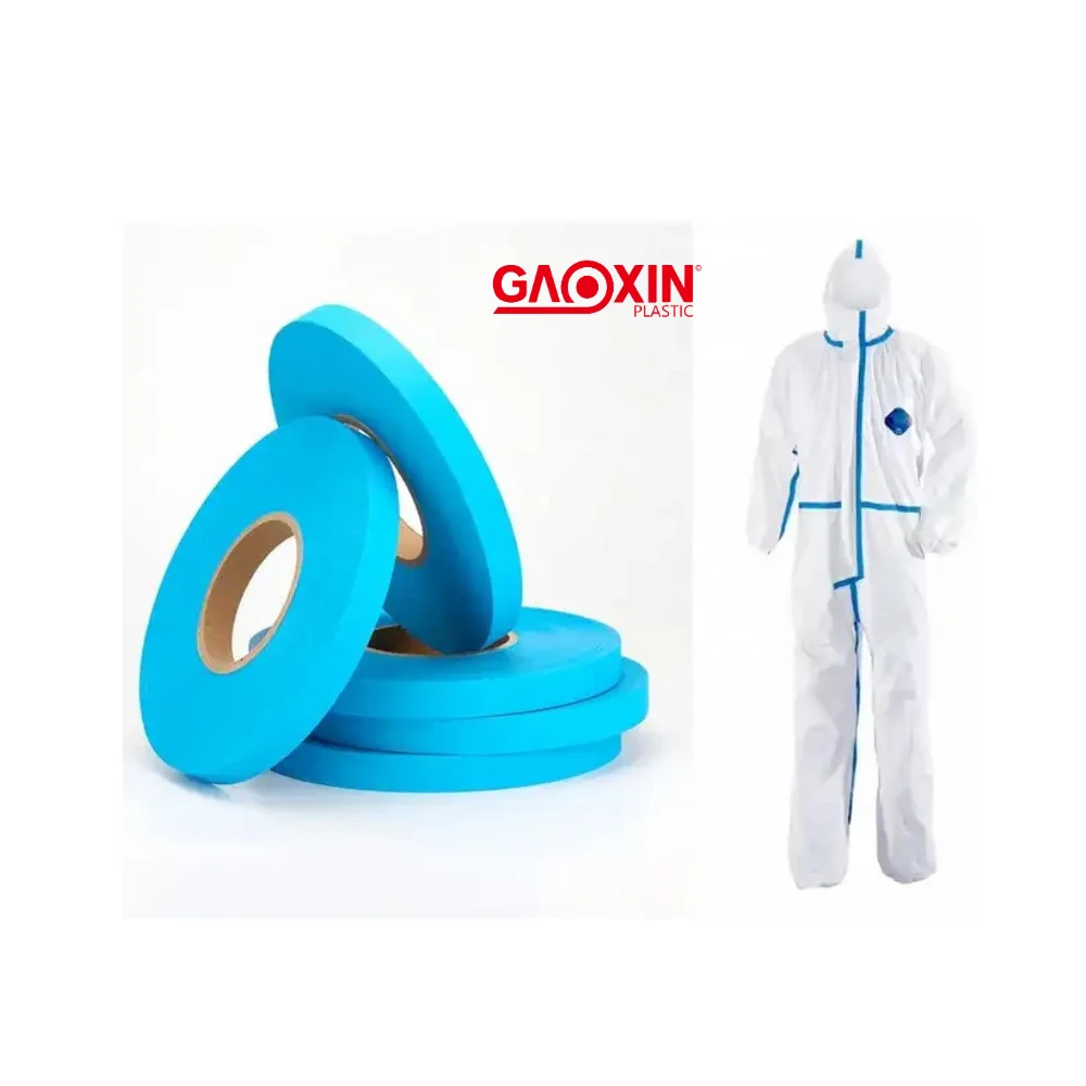 Factory Waterproof Single Sided Hot Melt Adhesive PE Hot Air Seam Sealing Tape for Protective Clothing