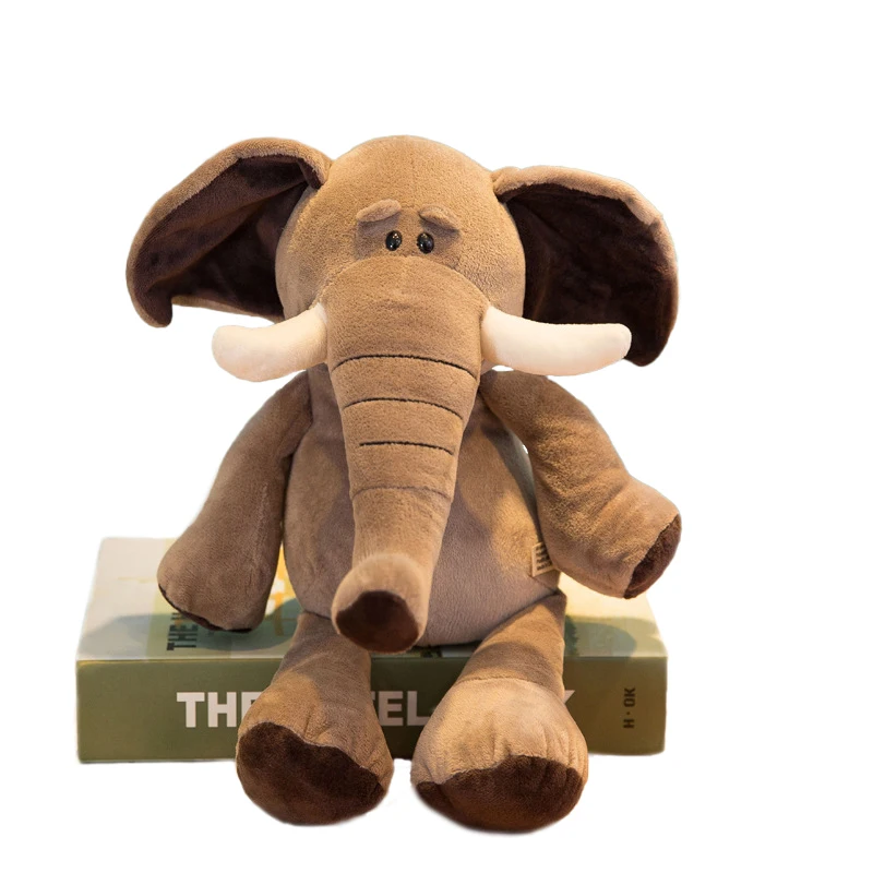 Ready to Ship Stuffed Animals Elephant Baby Grey Elephant Doll With Big Ears
