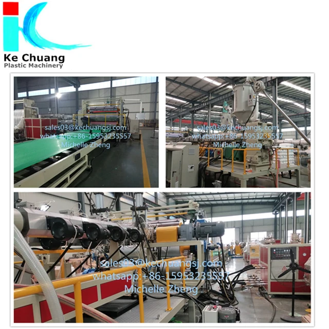 Plastic HDPE PVC MPP PS PC Sheet  Board Plastic Sheet  making machine extrusion production line