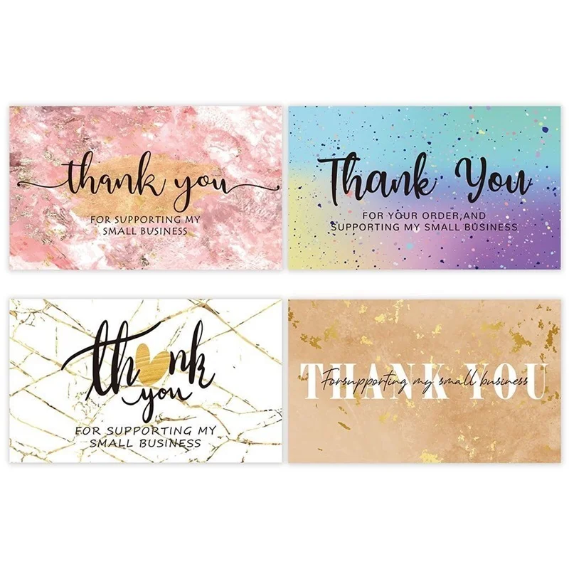 Customized Vintage Thank You Card Kraft Paper Thank You Card Business Invitation Card Wedding