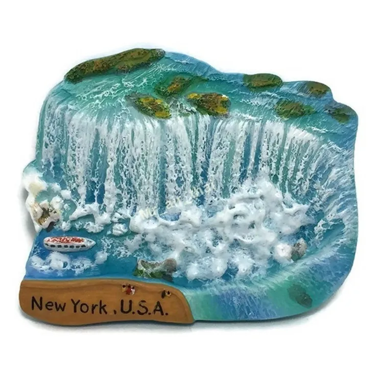 High Quality Custom 3D Resin America Refrigerator Magnet, Toursit Souvenir Gifts Niagara Falls Magnets Canada Fridge Magnet`