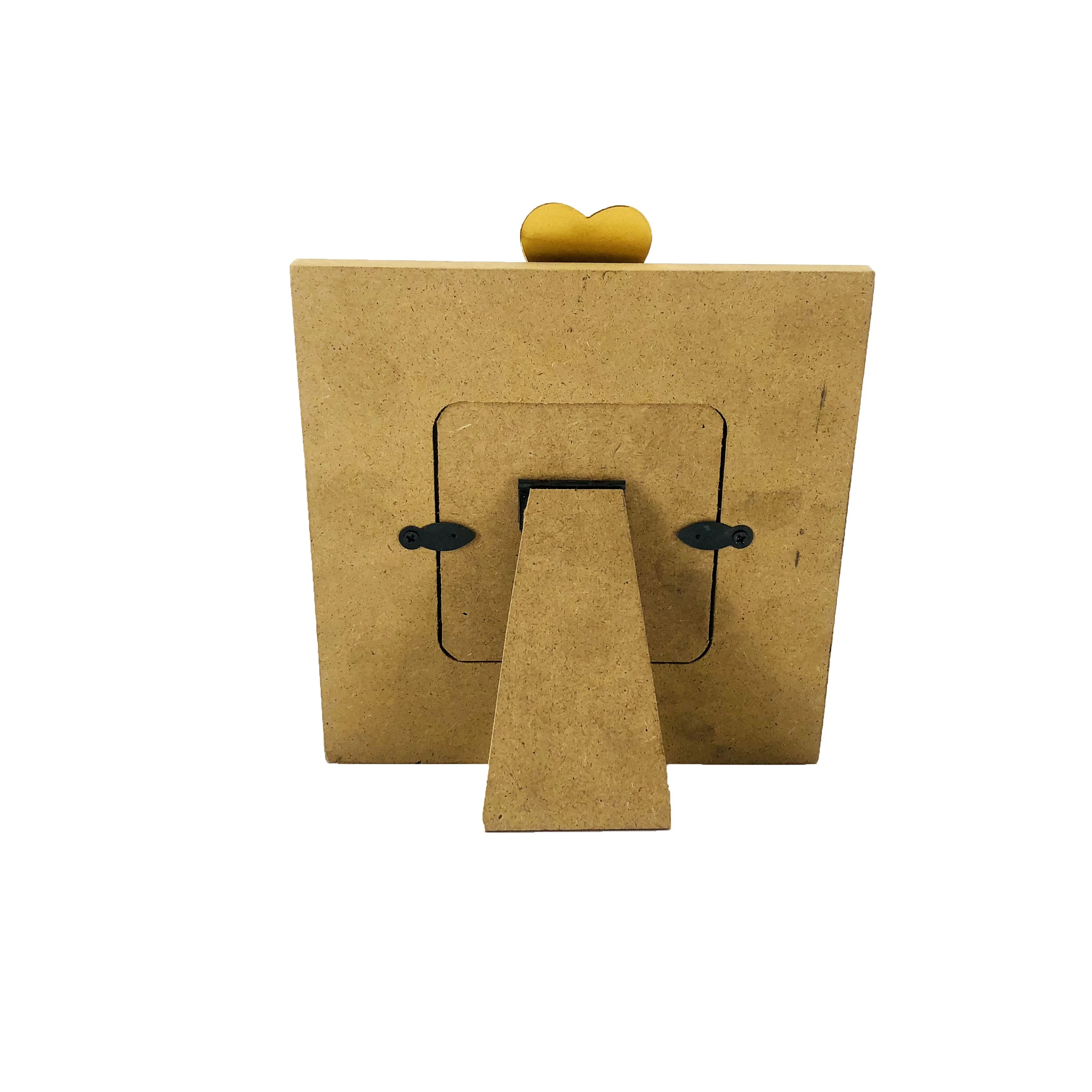 Custom European Metal Love Family Handmade Square Wedding Decoration Girl Collage Wooden Picture Photo Frame