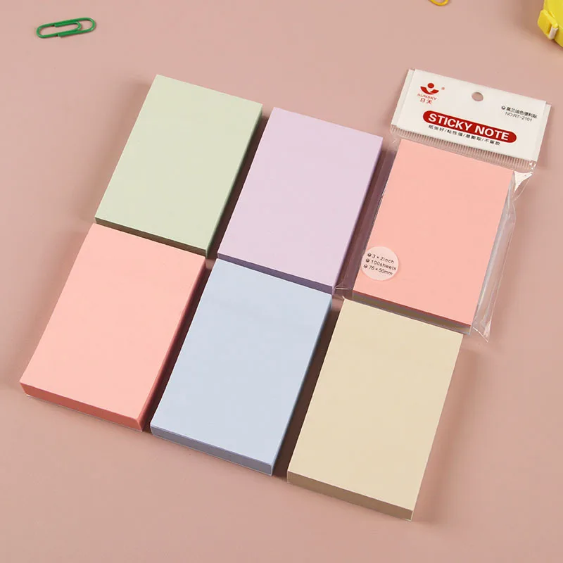 Hot Sale Sticky Note Pad 10 Colors Memo Pad Sticky Notes Custom Logo Print Die Cut Sticky Notes Custom Shape 3x3 inches
