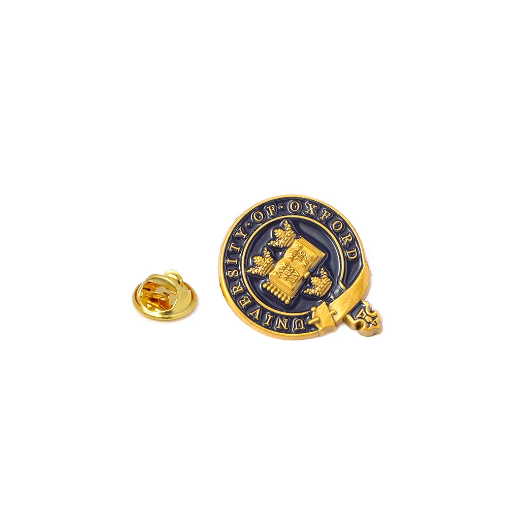 Индивидуальная дешевая форма с логотипом школы металлическая куртка эмалированная булавка значок школьное офисное имя