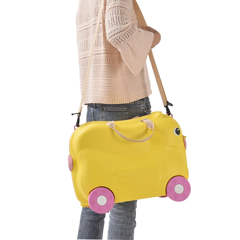 Children School Suitcase PP High Quality Fashion Ride on Travel 19 inch kids luggage Cute Unisex Trolley School Bag