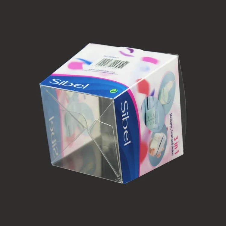 Hot Selling Transparent PET Plastic Gift Box Easy Folding Recycled Materials Embossed Printing for Blister Use