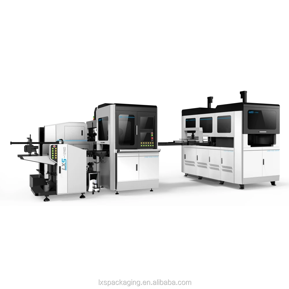 LS-1246D автоматическая высокоскоростная машина для производства жестких коробок