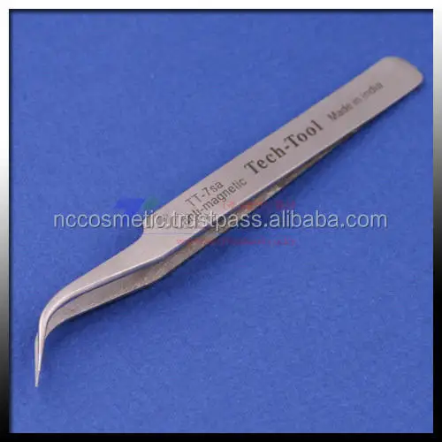 Korea Hot Selling Wholesale price Sharp corners stainless steel extension eyelash applicator tweezers eyelash tweezers