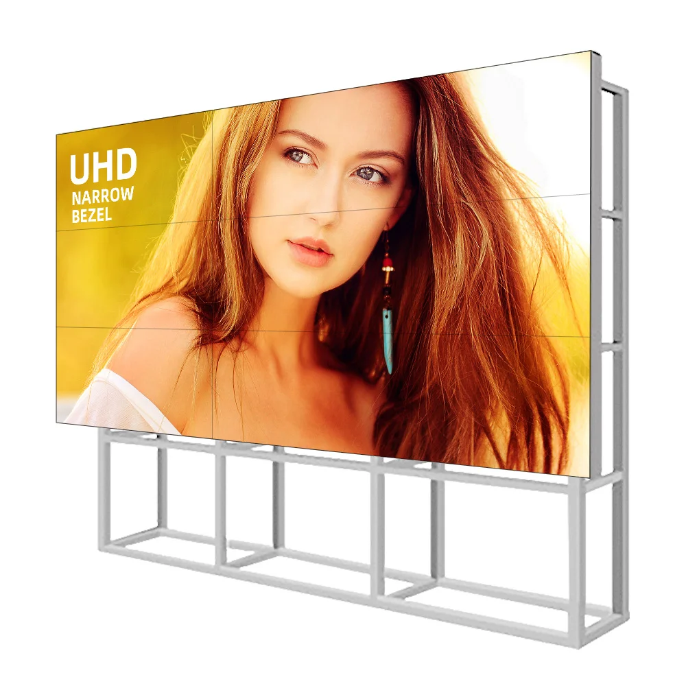 46 inch 3.5mm multi digital indoor 3x4 lcd display advertising floor standing splicing screen narrow bezel monitor video wall