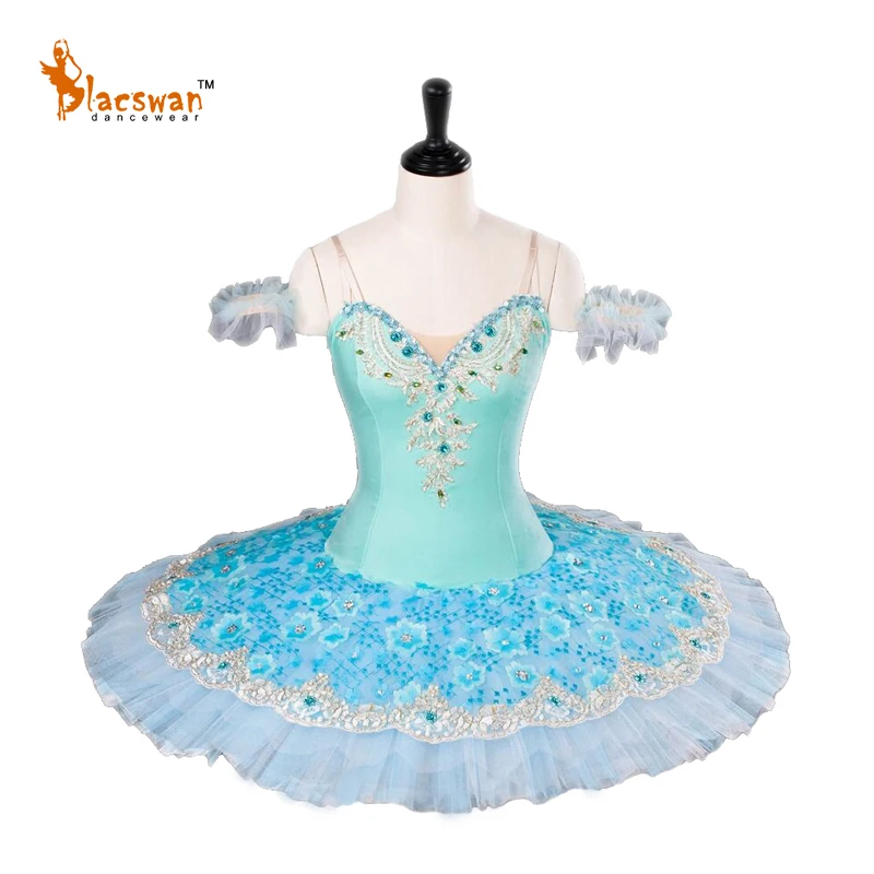 Child Custom Made Dance Performance Classical Pancake Tutu Princess Florina Ballerina Ballet Blue Bird Costume