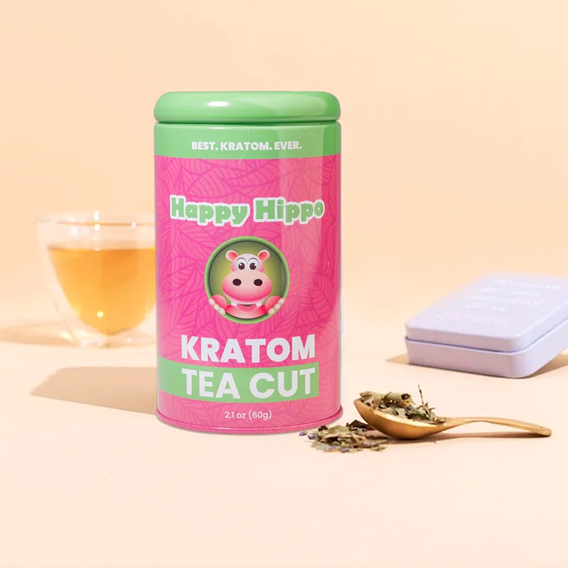 Factory Logo Custom Size Coffee Tin Food Grade Tinplate Metal Tea Bag Box Stackable Tea Tin Round Can With Lids 100ml 300g