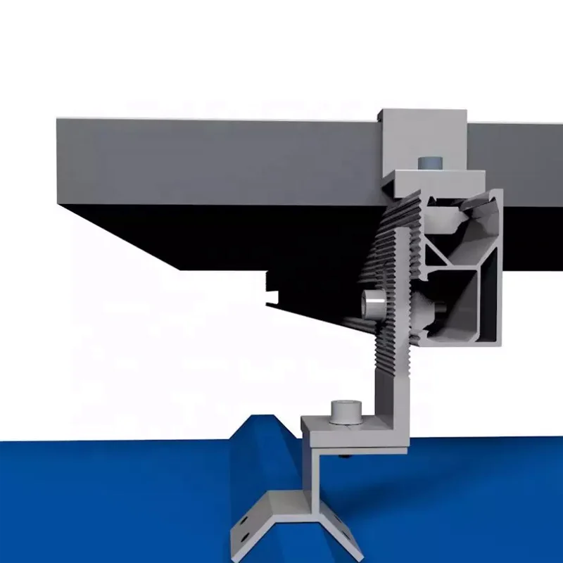 Yuens high quality triangle adjustable angle solar panel mounting Railings system flat roof aluminium z brackets