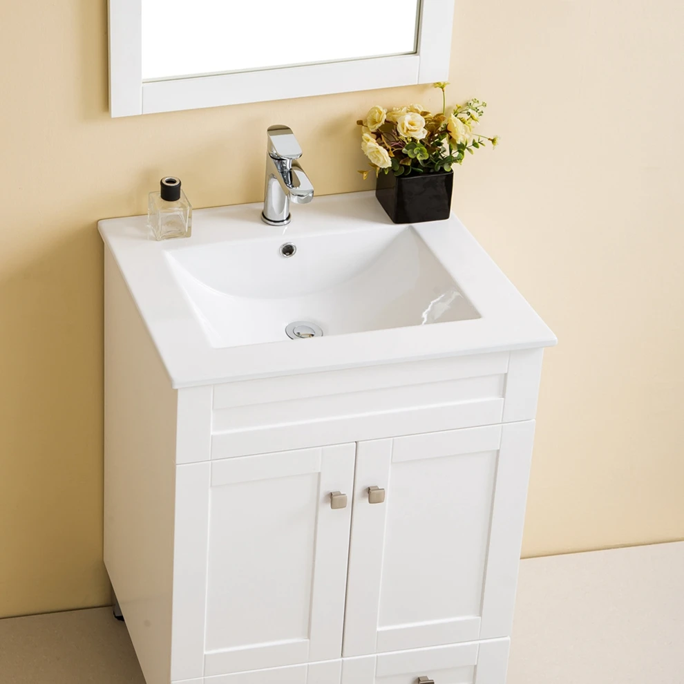Morden Commercial 1 sink hanging 2 drawers bath furniture bathroom wall mount cabinet single vanity bathroom