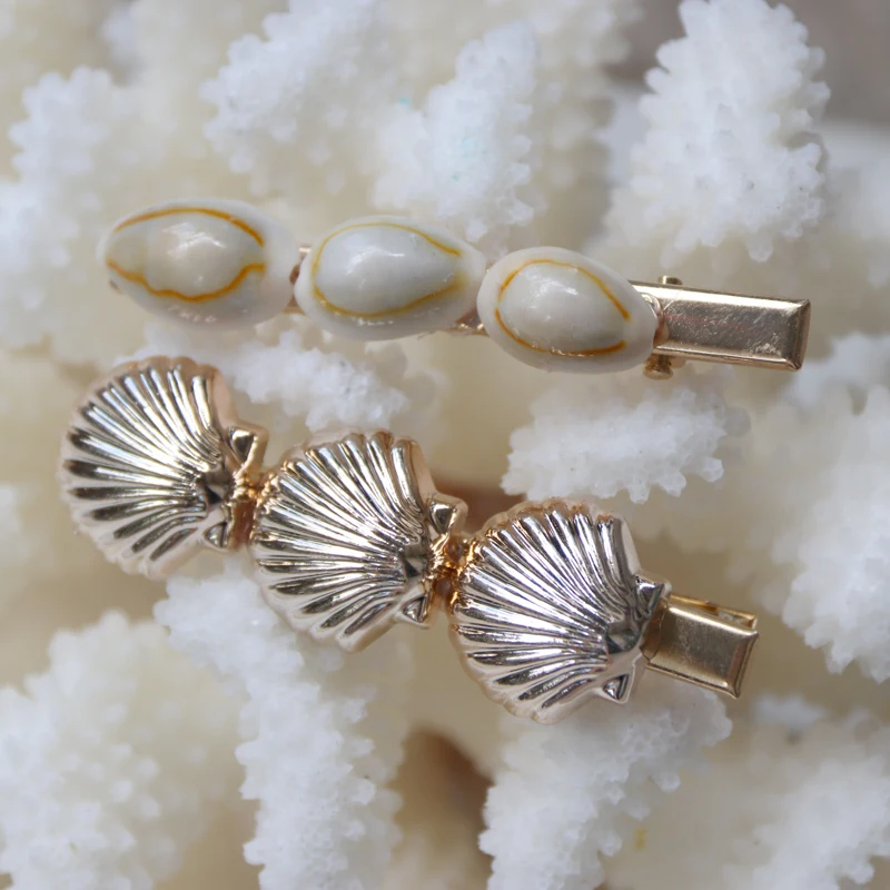 Shell Hairpin Women Girls Hairpin Nice Beach Hair Jewelry Accessory Natural Seashell