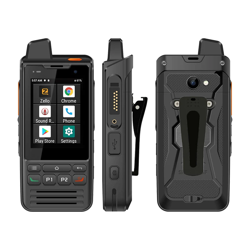 F60 2 8 дюймов IP68 Водонепроницаемый 2A Быстрая зарядка настраиваемая кнопка SOS NFC 4G GSM Zello радио POC