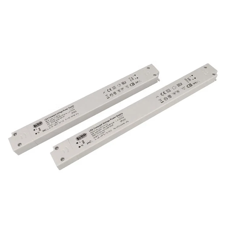 Class 2 CE New ERP Slim and Liner Power Supply Constant Voltage 12V 24V 30W 60W 100W Ultra Thin Led Driver