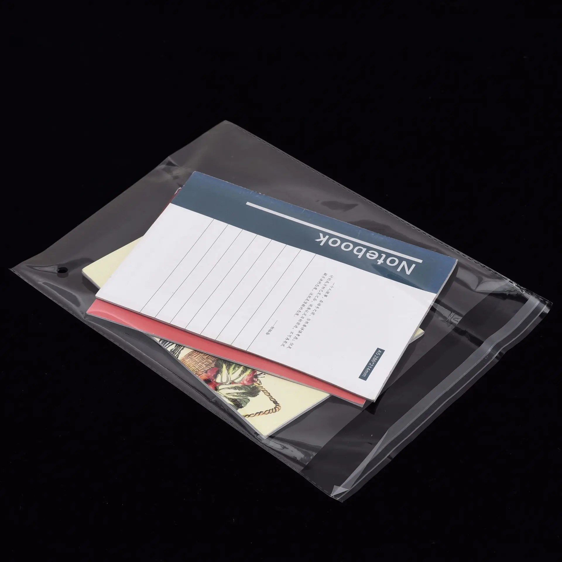 Resealable transparent custom poly bag packaging clear plastic poly opp bags for clothing