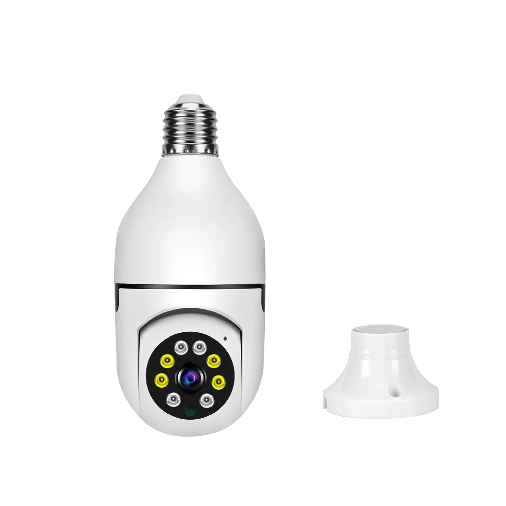 Hot Item Ptz Bulb Camera 3mp Color Night Vision Video Wifi Cctv Camera P2P Wireless Camera Ptz