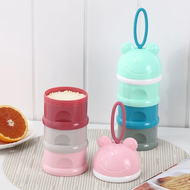 KKKIDS Portable 3 layers Milk Powder Dispenser Baby Formula Food Storage