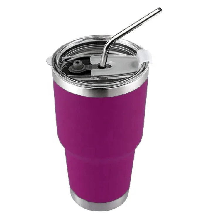 30 oz tumbler stainless steel double walled insulated water cups wine tumbler yetys mugs with lids and straws