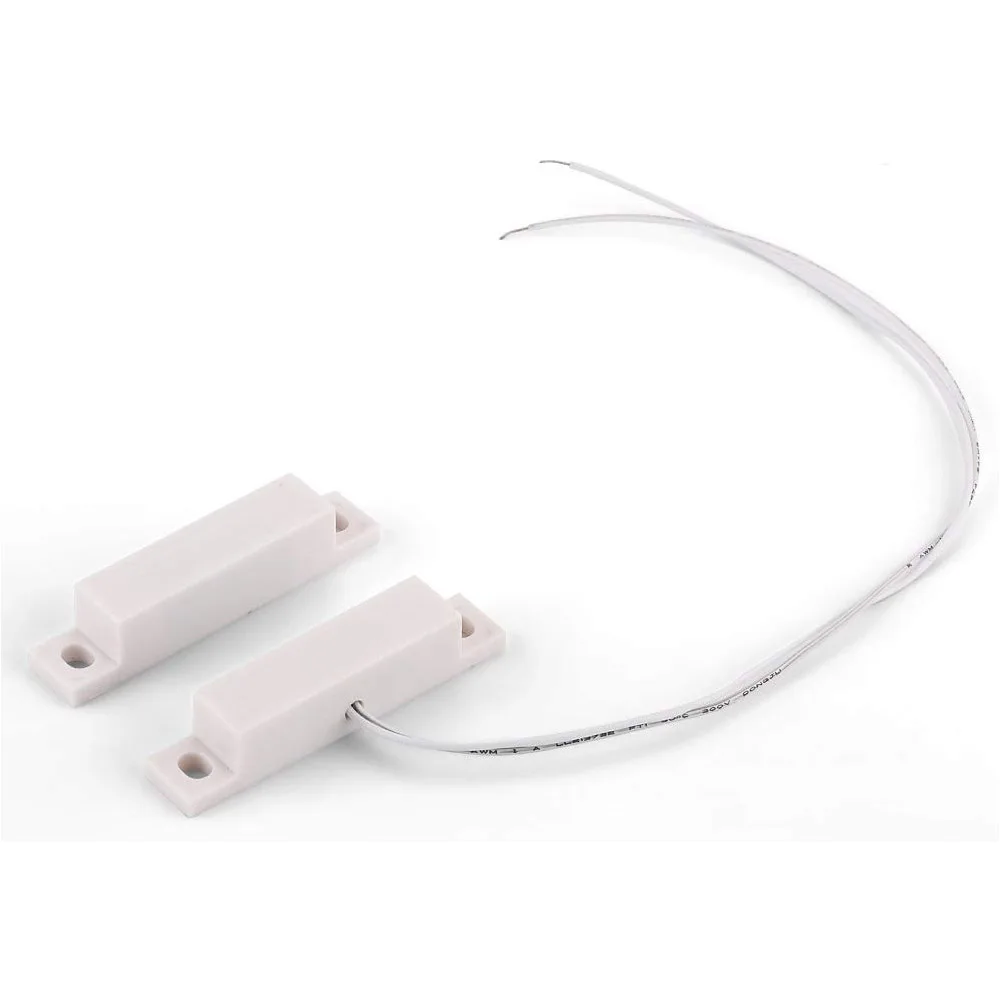 Surface Mount ABS Housing Magnetic Door/Window Sensor Switch Wire Opening Detector Magnetic Contact for Home Security